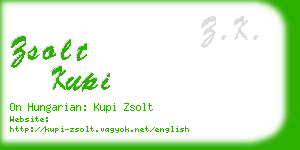 zsolt kupi business card